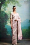 Grey Handwoven Banarasi Kadhua Silk Saree