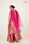 Magenta Pink Silk Sharara Set