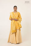 Yellow Moonga Silk Sharara Set