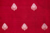 Red Handwoven Banarasi Raw Silk Fabric