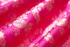 Rani Pink Handwoven Banarasi Raw Silk Fabric