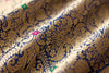 Midnight Blue Handwoven Banarasi Brocade Fabric