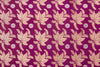 Wine Handwoven Banarasi Silk Fabric