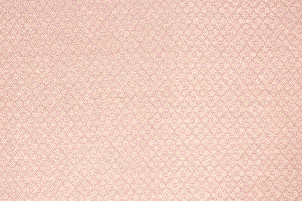 Baby Pink Handwoven Banarasi Brocade Fabric