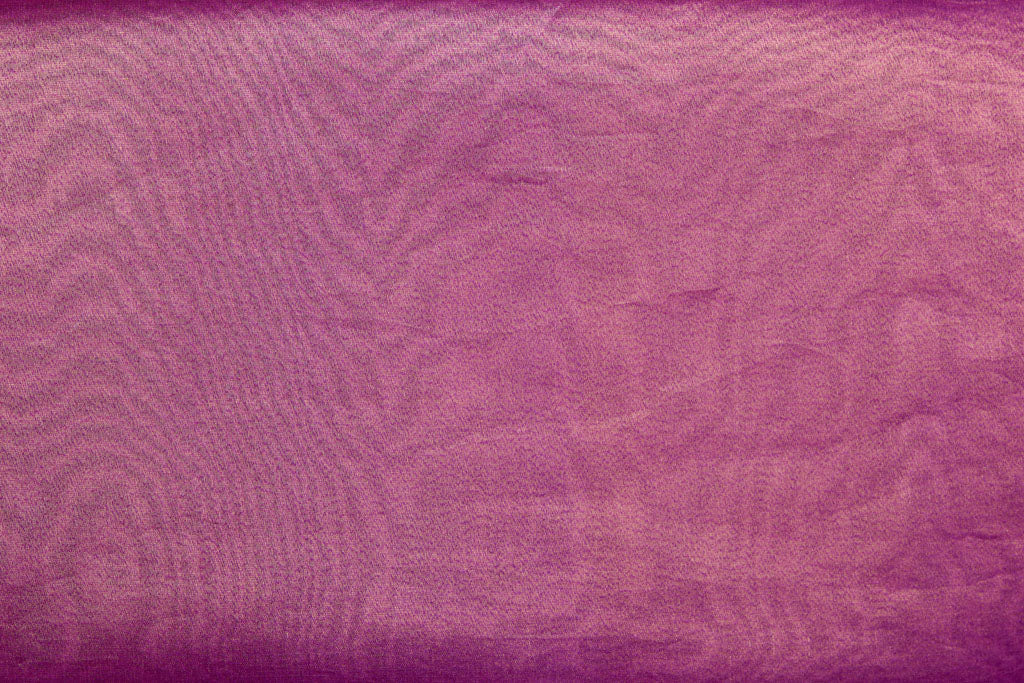 Magenta Pink Handwoven Banarasi Tissue Silk Fabric