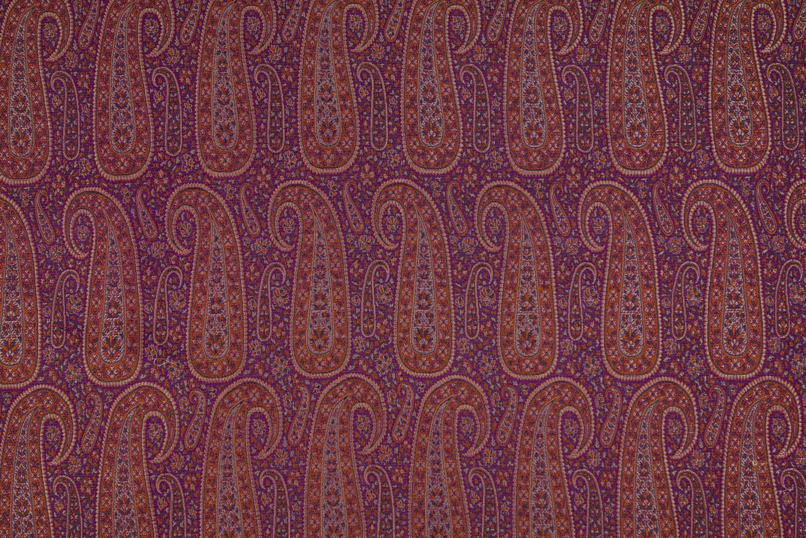 Purple Handwoven Tanchoi Silk Fabric