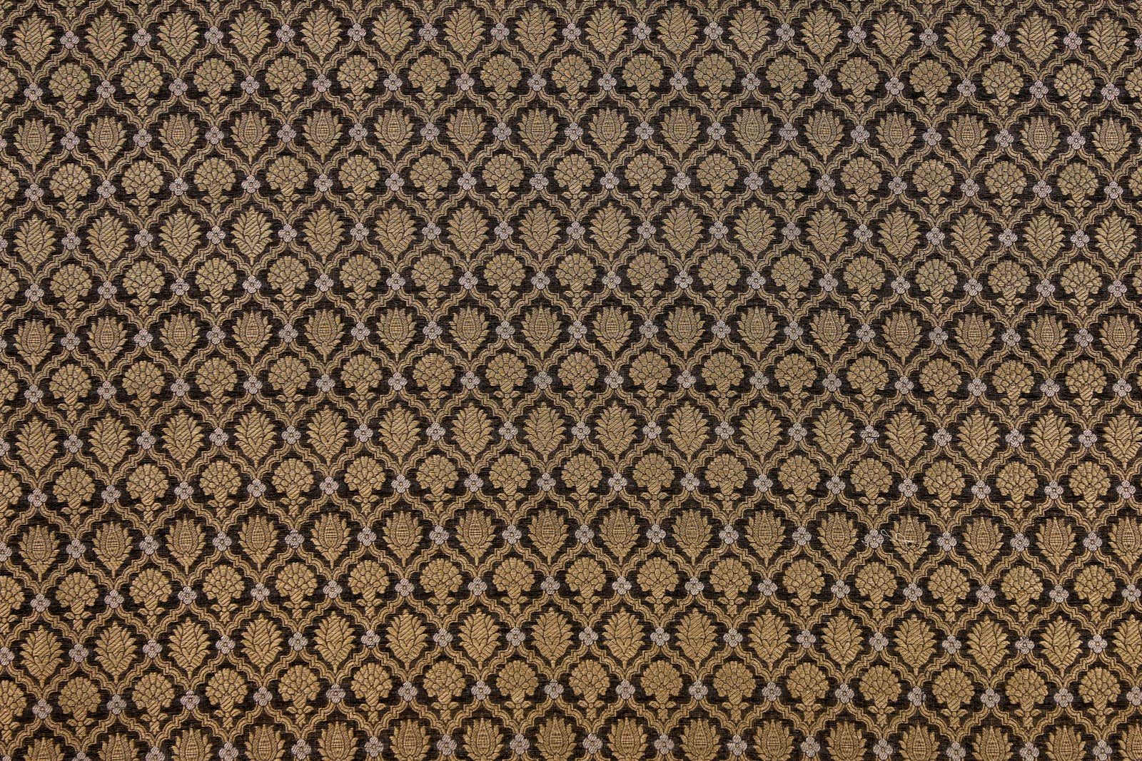Black Handwoven Banarasi Brocade Fabric