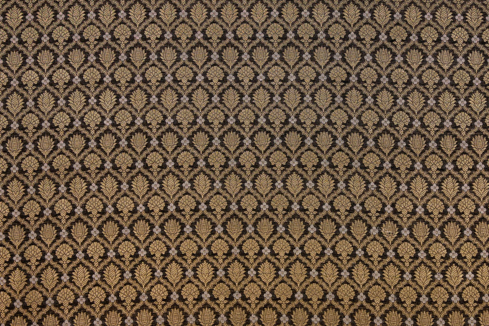 Black Handwoven Banarasi Brocade Fabric