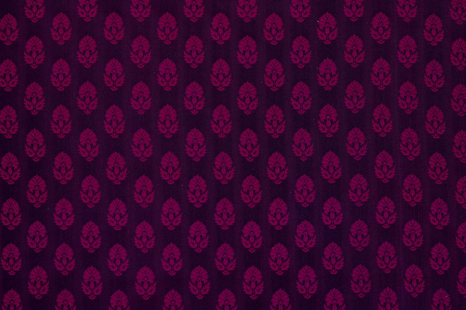 Purple Dual Tone Handwoven Banarasi Silk Fabric