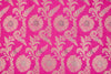 Rani Pink Handwoven Banarasi Silk Fabric