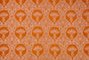 Orange Handwoven Banarasi Silk Fabric