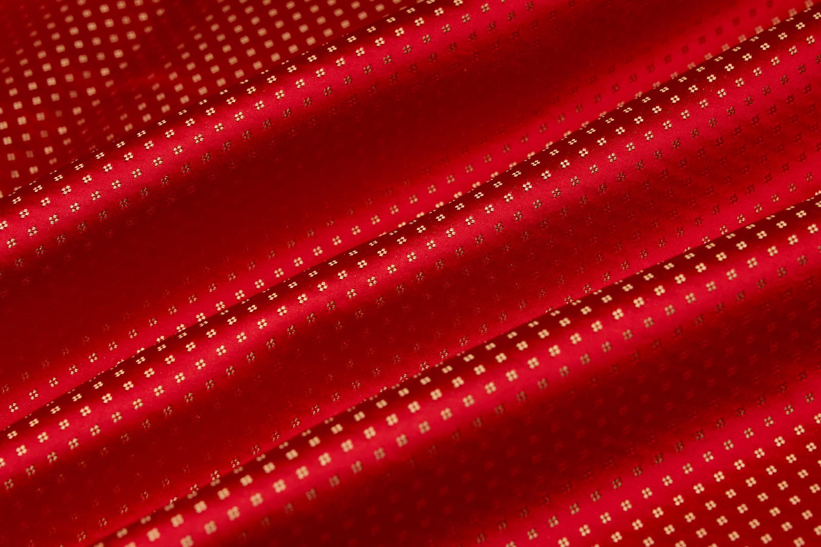 Red Handwoven Banarasi Mashru Silk Fabric