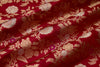 Maroon Handwoven Banarasi Silk Fabric