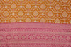 Orange Handwoven Banarasi Brocade Fabric