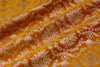 Orange Handwoven Banarasi Brocade Fabric