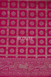 Pink Dual Tone Handwoven Banarasi Crepe Silk Saree