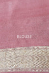 Powder Blue Handwoven Banarasi Tussar Georgette Saree