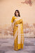 Mustard Yellow Handwoven Banarasi Silk Saree