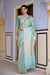 Mint Blue Handwoven Banarasi Silk Saree