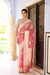 Pink Handwoven Banarasi Kadhua Organza Silk Saree