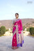 Pink Handwoven Banarasi Kadhua Organza Silk Saree