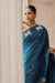 Peacock Blue Handwoven Banarasi Pure Silk Saree