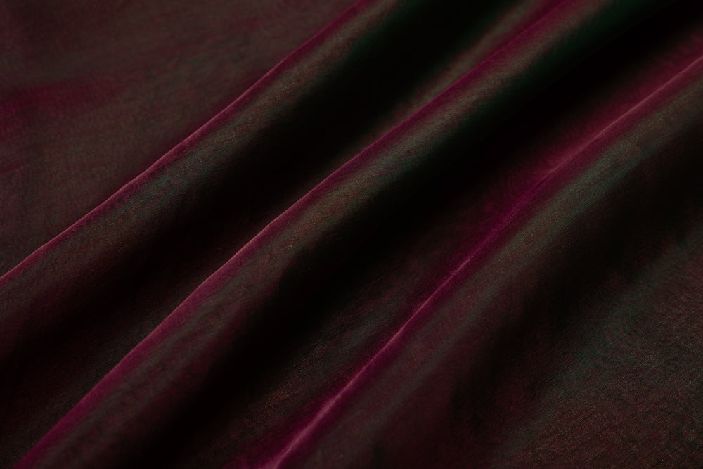 Pink Dual Tone Banarasi Tissue Silk Fabric