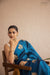 Peacock Blue Handwoven Banarasi Pure Silk Saree