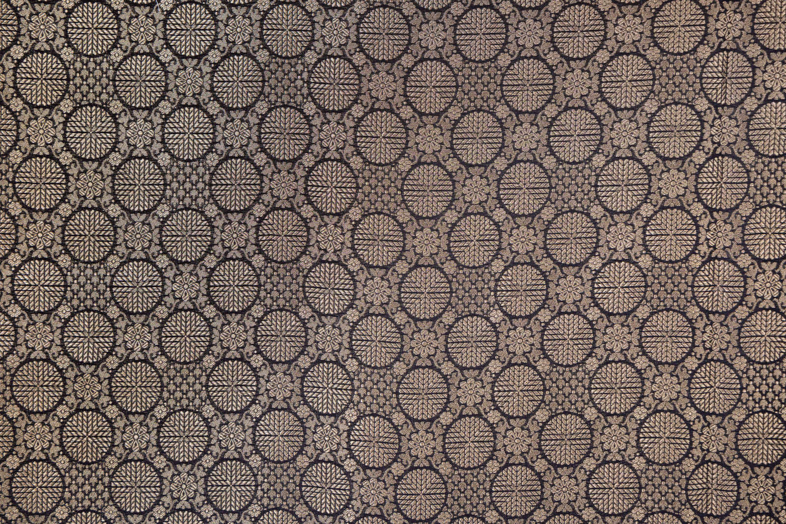 Black Handwoven Banarasi Brocade Fabric
