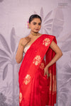 Red Handwoven Banarasi Pure Silk Saree
