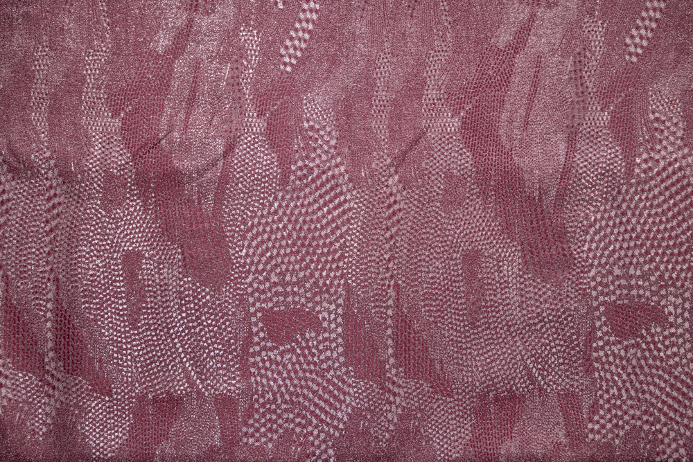 Dusty Rose Handwoven Banarasi Silk Fabric