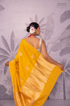 Yellow Handwoven Banarasi Pure Silk Saree