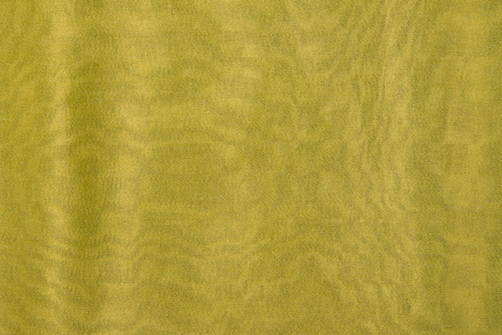 Lime Green Banarasi Tissue Silk Fabric