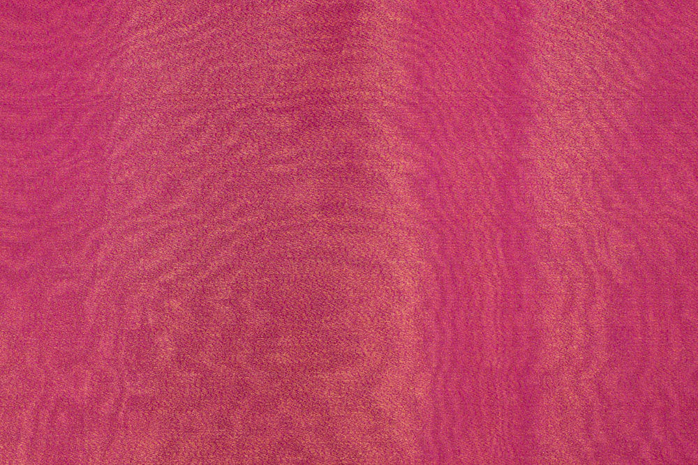 Fuchsia Pink Banarasi Tissue Silk Fabric