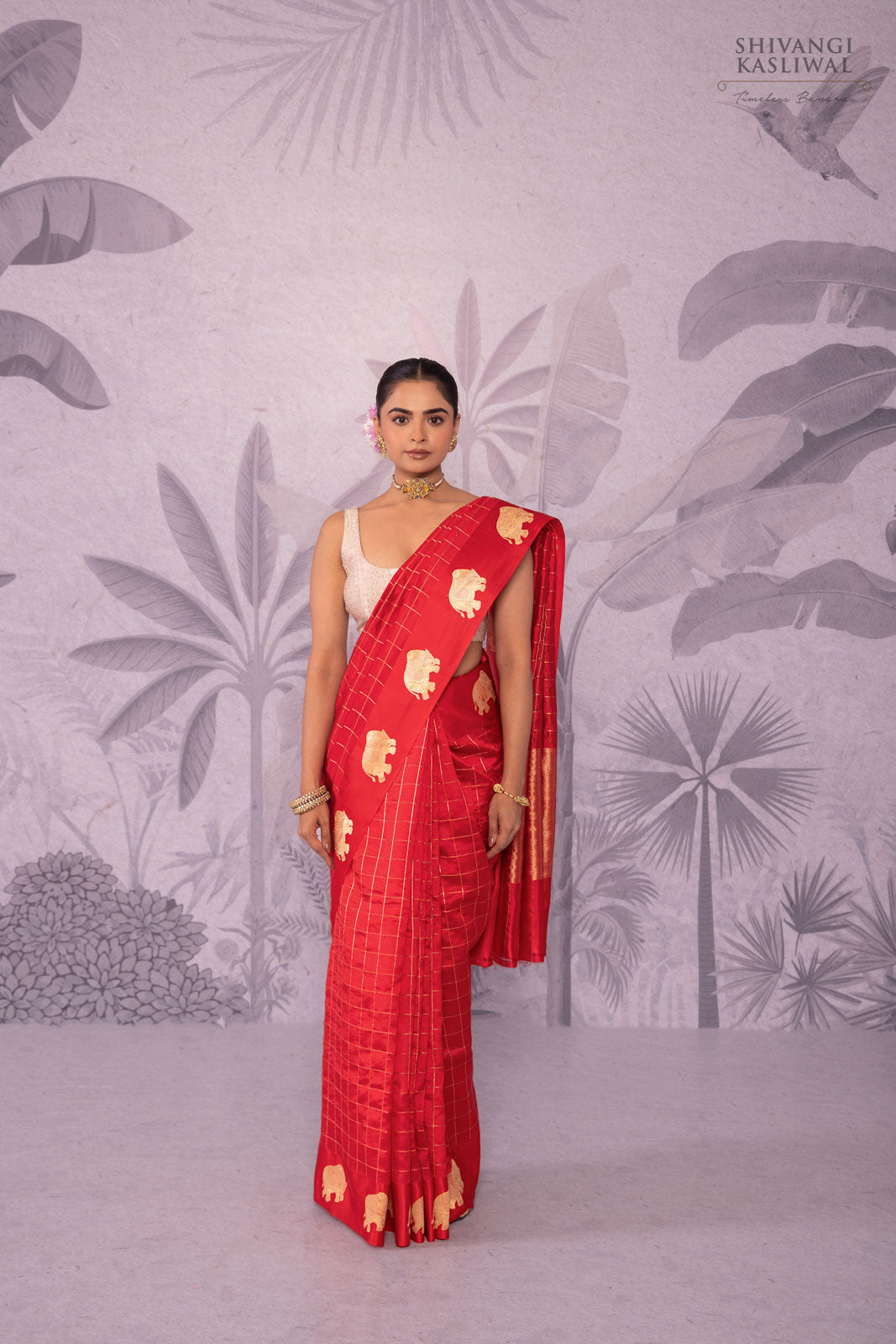 Red Handwoven Banarasi Pure Silk Saree