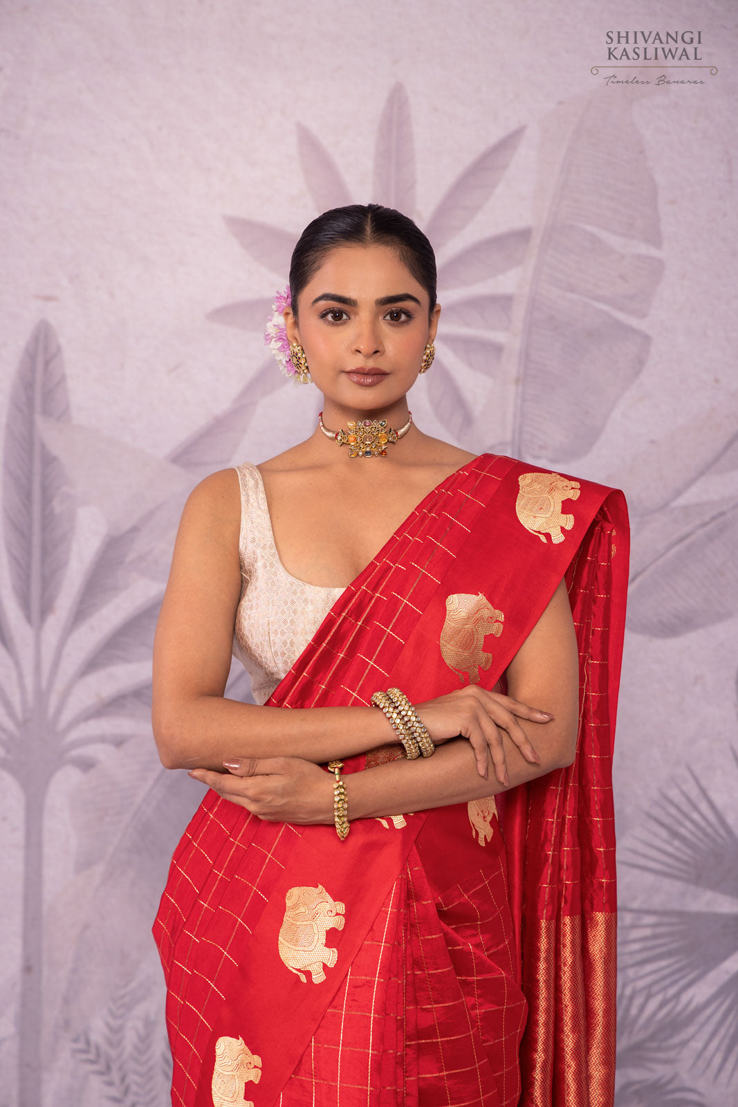 Red Handwoven Banarasi Pure Silk Saree