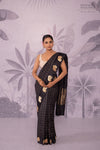 Black Handwoven Banarasi Pure Silk Saree