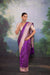 Purple Handwoven Banarasi Silk Saree