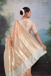 Mint Blue Handwoven Banarasi Silk Saree