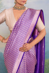 Blue Handwoven Banarasi Silk Saree