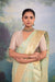 Pista Green Handwoven Banarasi Silk Saree