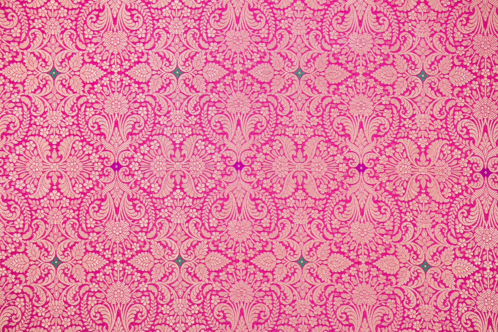 Rani Pink Handwoven Banarasi Brocade Fabric