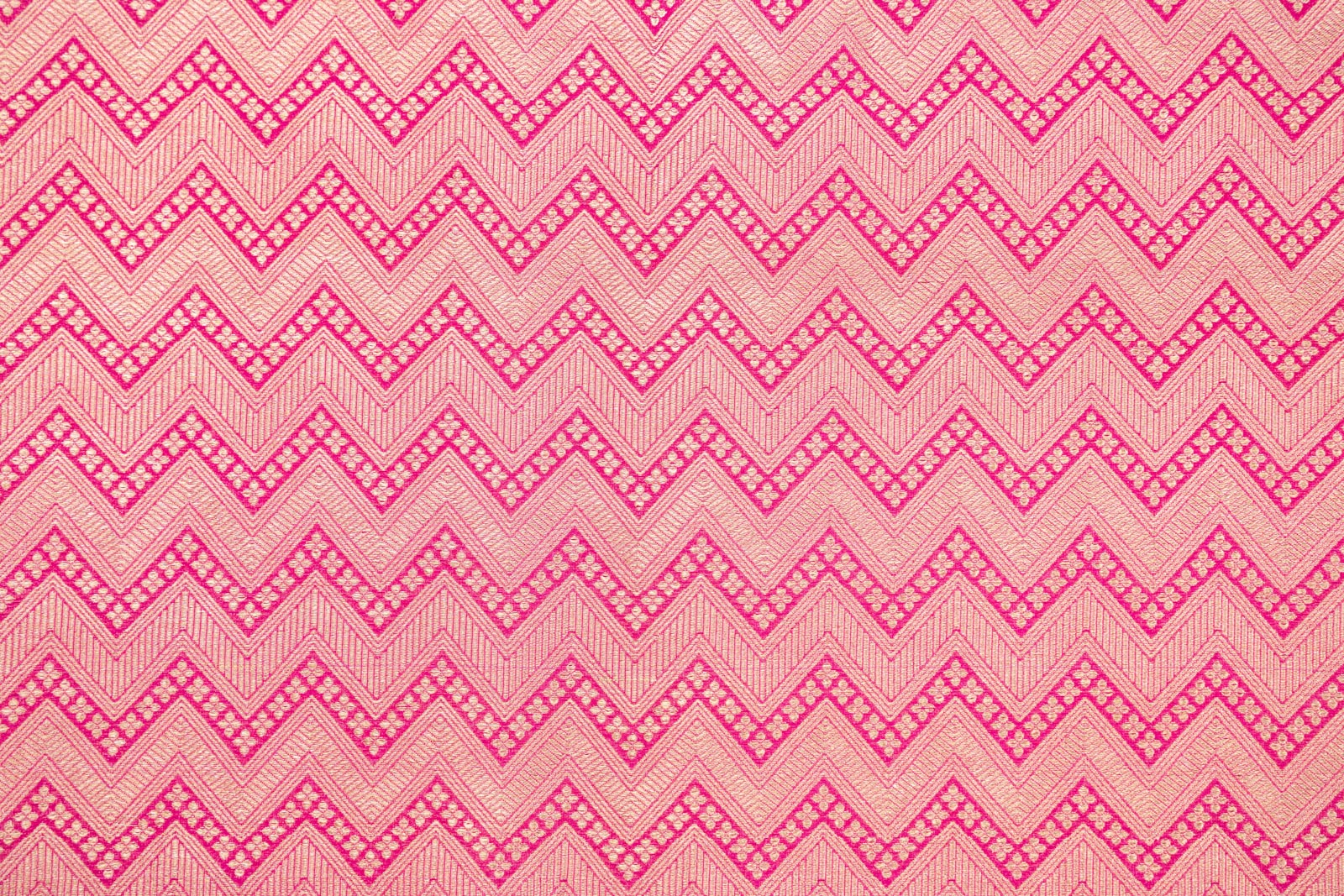 Pink Handwoven Banarasi Brocade Fabric