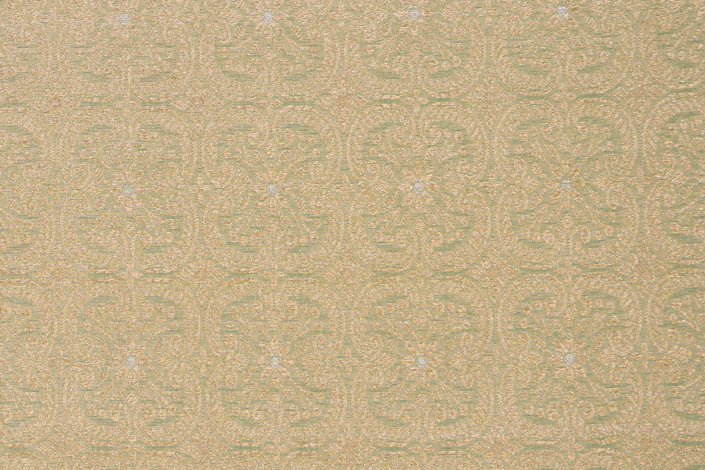 Pista Green Handwoven Banarasi Brocade Fabric