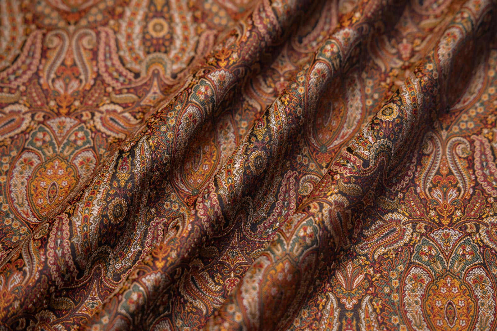 Black Handwoven Banarasi Tanchoi Silk Fabric