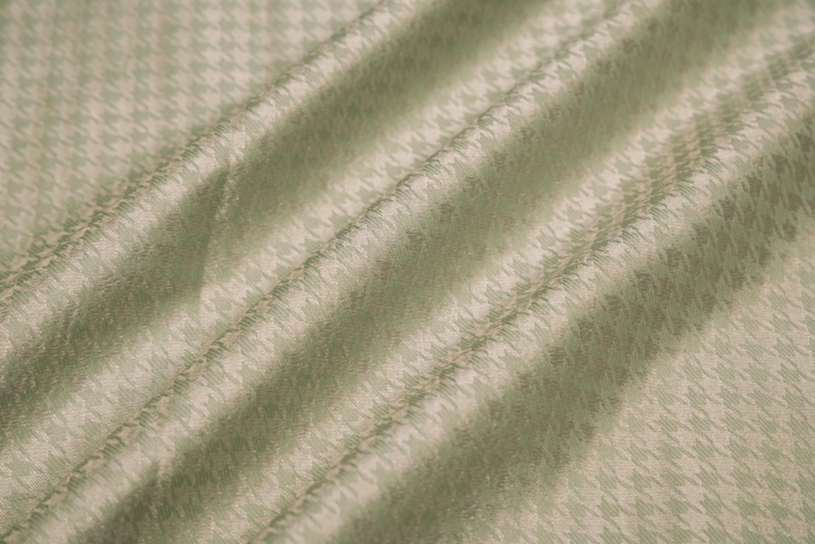 Mint Green Handwoven Tanchoi Silk Fabric