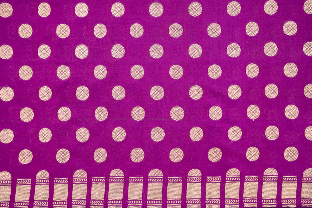 Magenta Pink Handwoven Silk Fabric