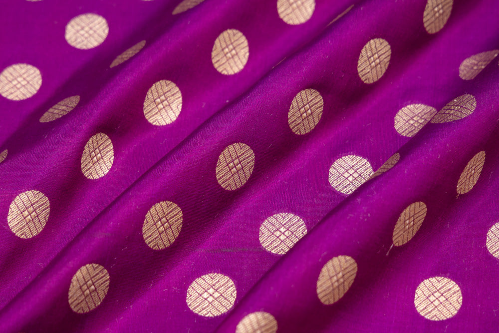 Magenta Pink Handwoven Silk Fabric