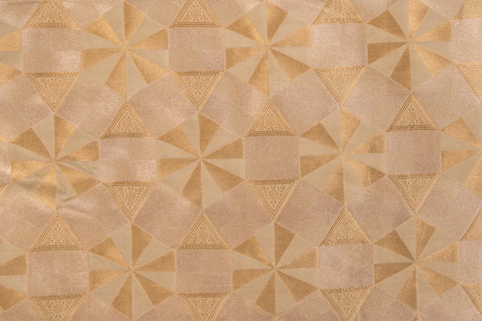 Ivory Handwoven Banarasi Silk Fabric