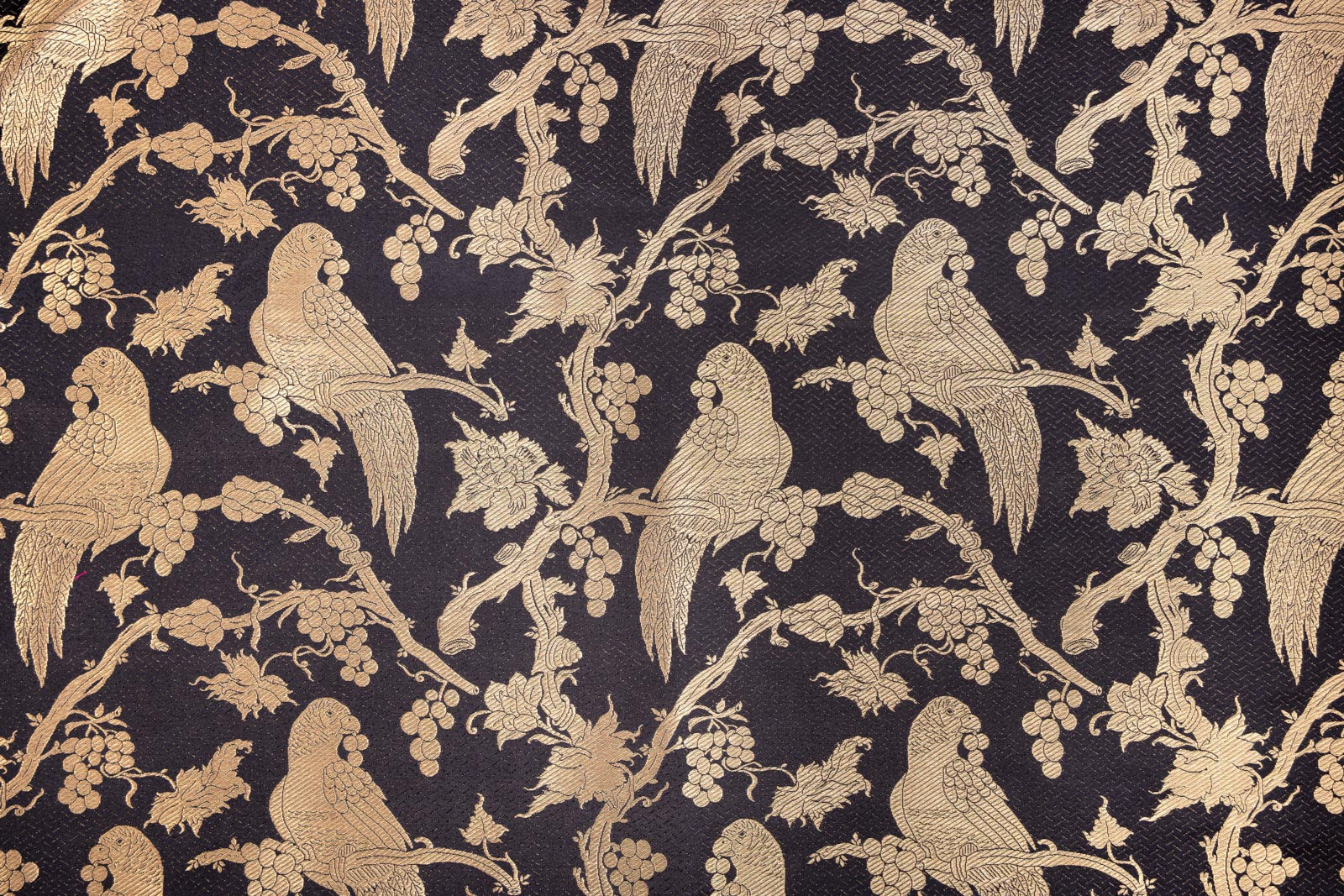 Black Handwoven Banarasi Silk Fabric